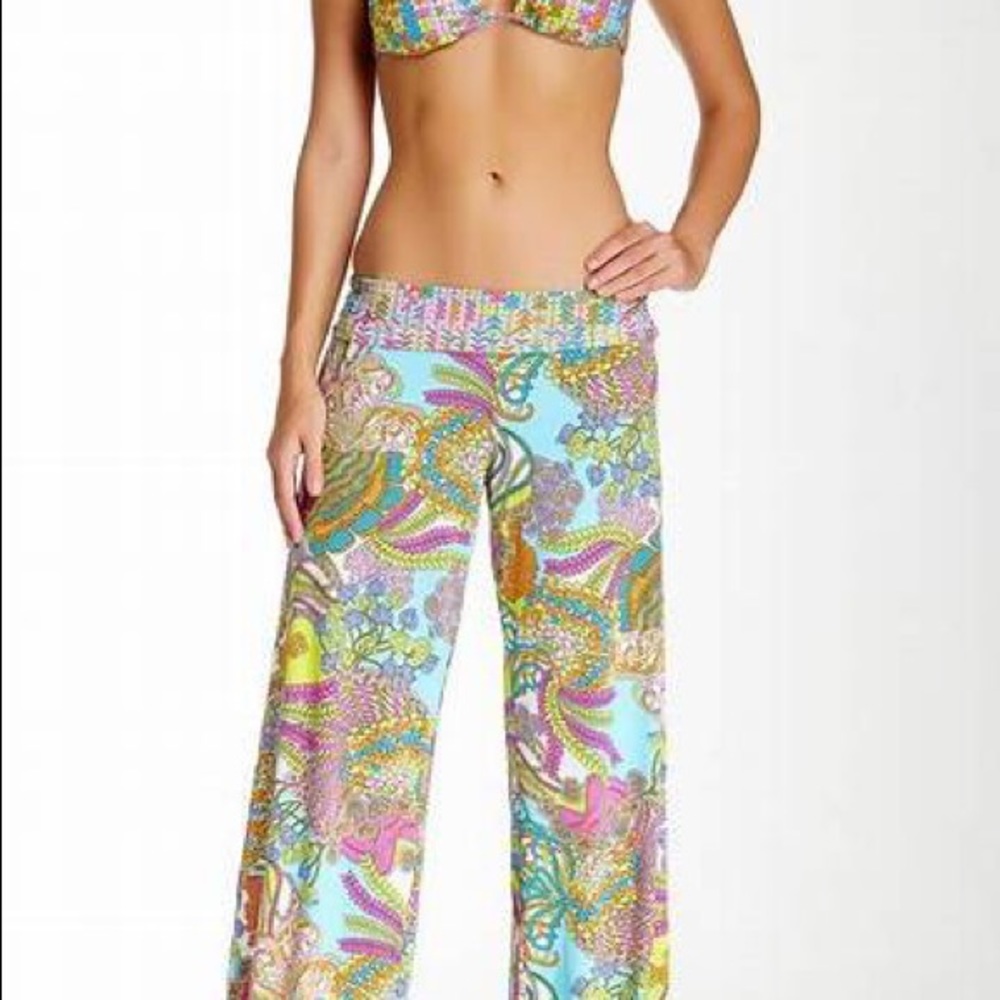 VGUC Trina Turk Coral Reef Pants Size L